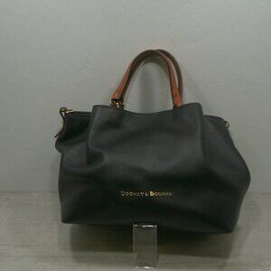 Dooney & Bourke City Barlow Large Satchel Black European Leather Purse | Bag